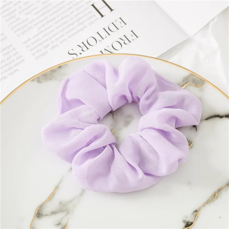 Simple solid color large intestine ring - Purple