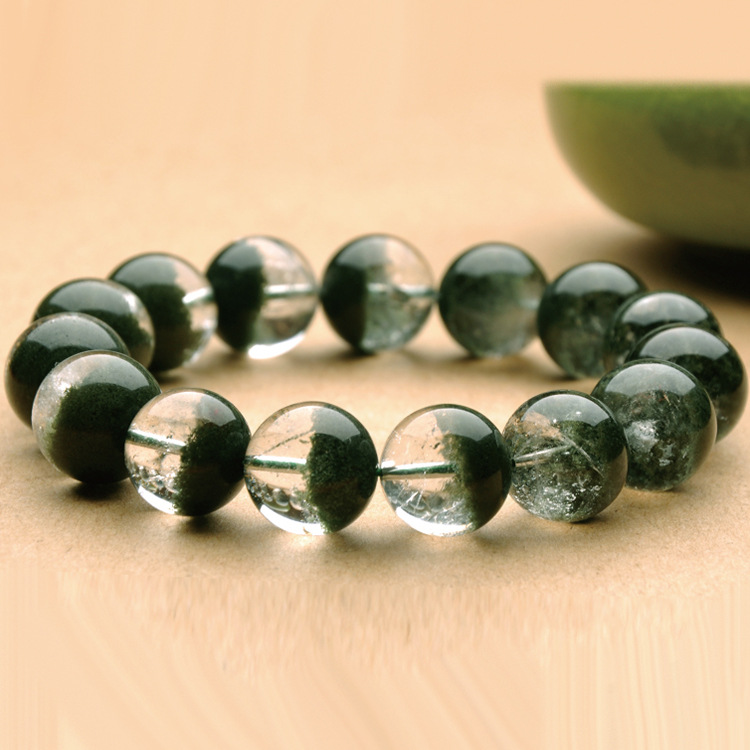 Natural crystal green ghost Bracelet — foto 5