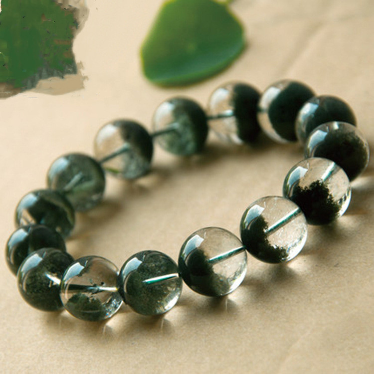 Natural crystal green ghost Bracelet — foto 4