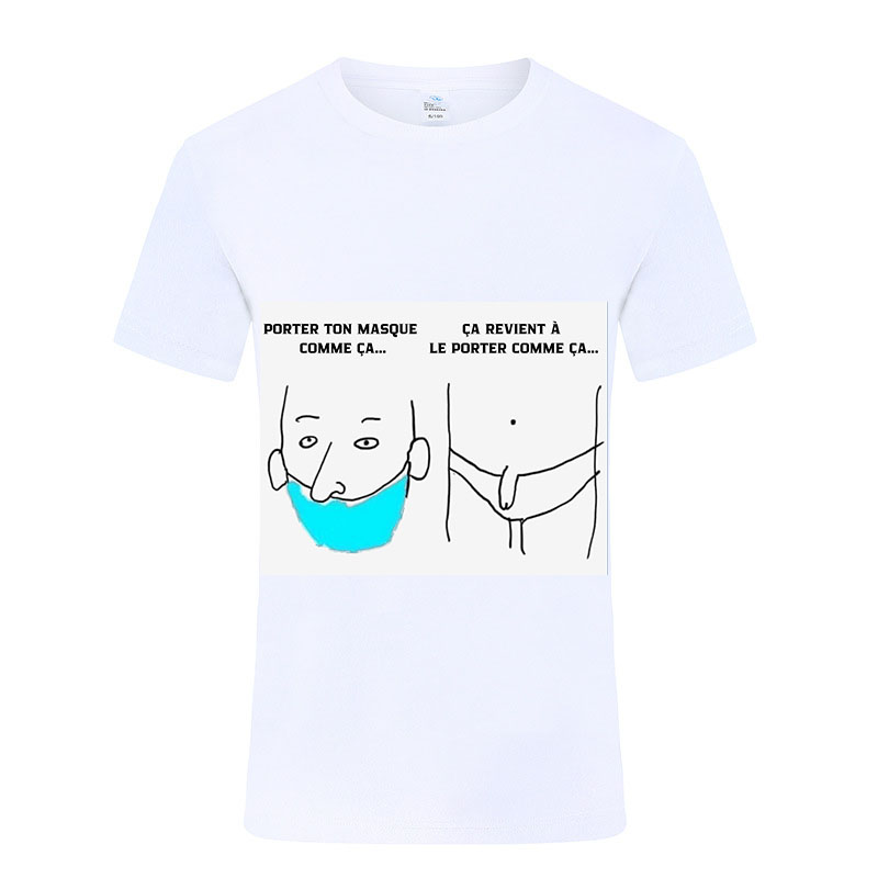 Cotton round neck short sleeve