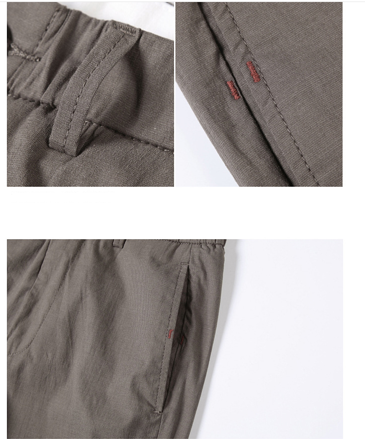 Men's casual cropped pants
