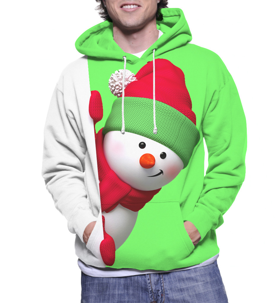 Long Sleeve Christmas Snowman Sweatshirt
