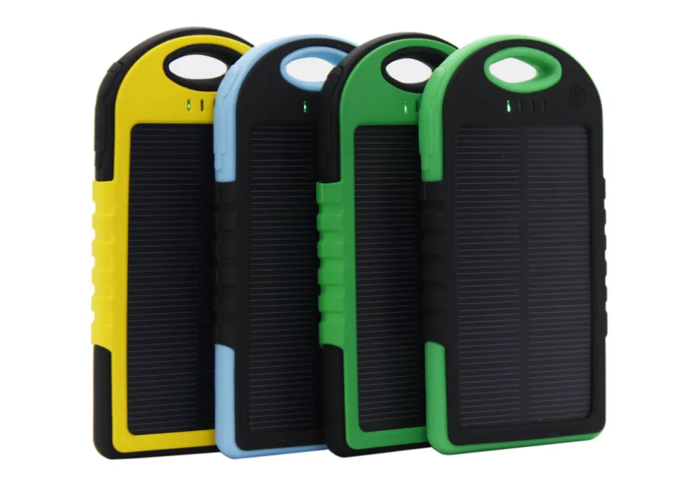 5000mA Portable Solar Power Bank