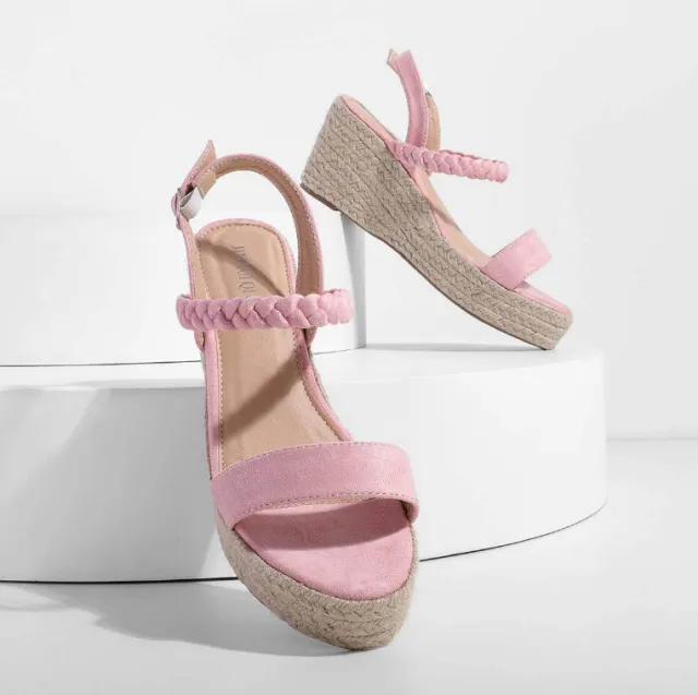 Summer new wedge heel waterproof sandals Pink - Shop at LoveMi