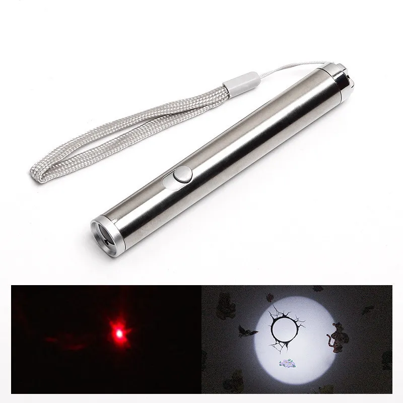 Laser funny cat stick - Silver