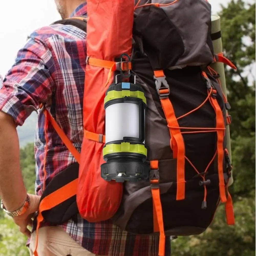 Outdoor Emergency Camping Light Flashlight Rechargeable Battery Power Bank – image 4