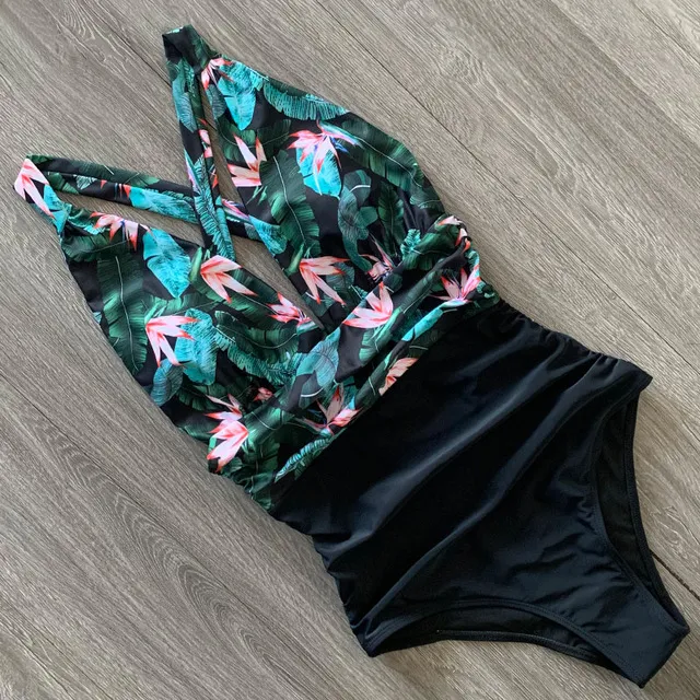 Women's V neck swimsuit 1Style L - Shop at LoveMi