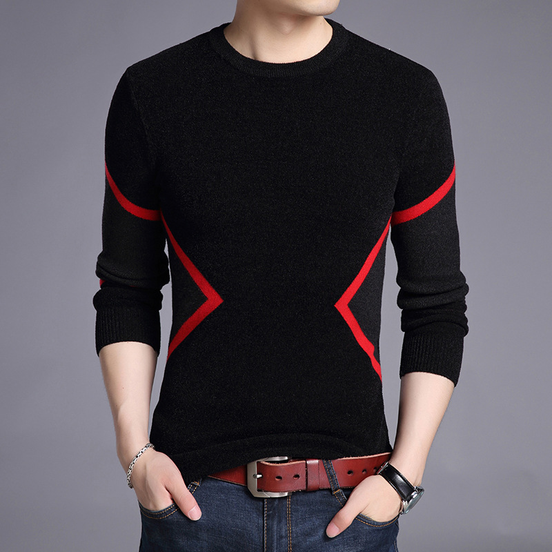 Men's casual sweater men's thickened sweater