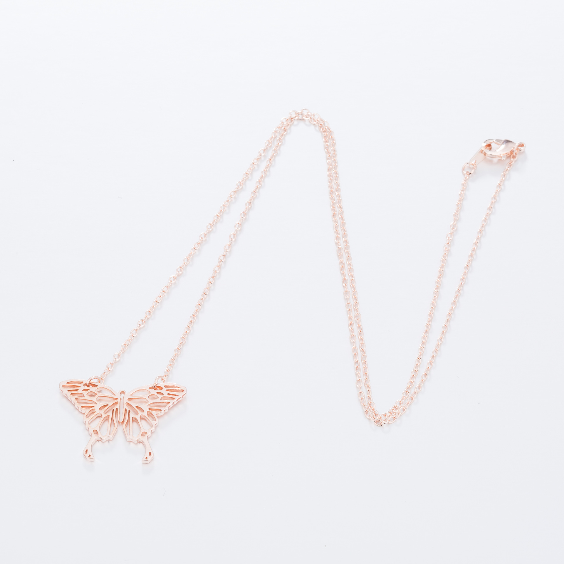 Stainless steel butterfly necklace