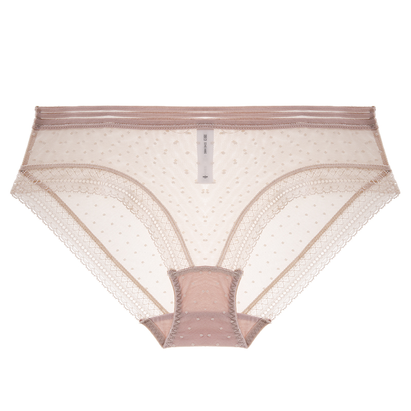 Title 3, Pure cotton crotch briefs with mesh and lace sides