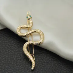Hollow Snake Hairpin Headdress - Gold - View 1