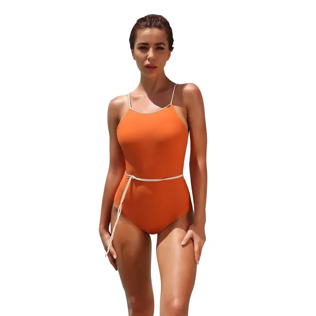 Ladies' one piece swimsuit Orange - Shop at LoveMi