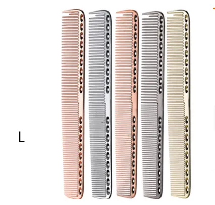 Double head steel hair comb Gold - Shop at LoveMi