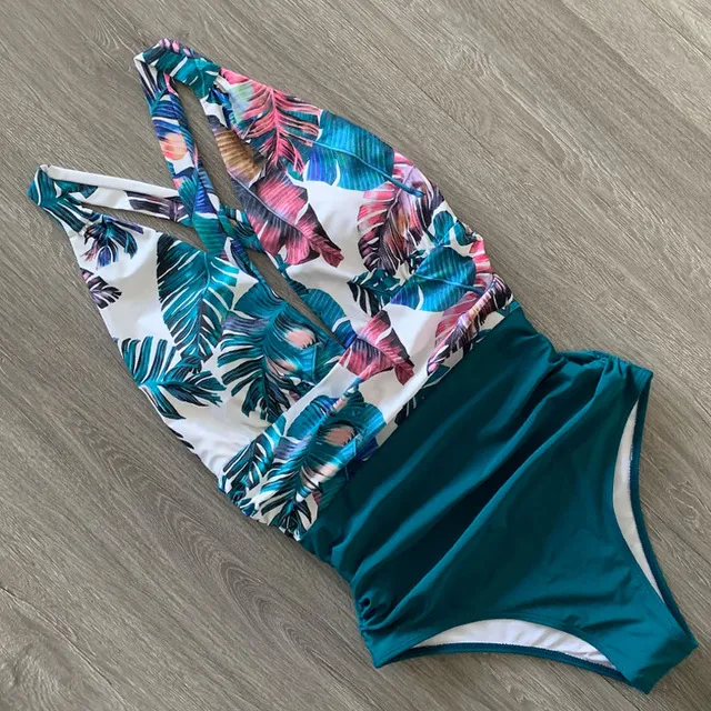 Women's V neck swimsuit 4Style M - Shop at LoveMi