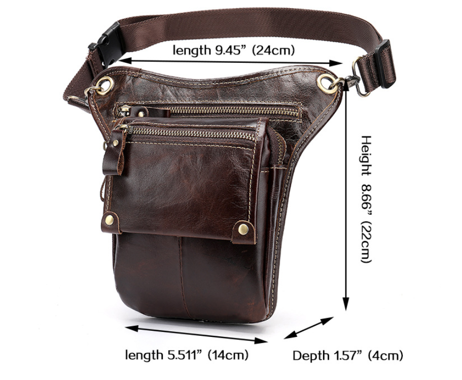 Vintage leather crossbody bag — foto 2