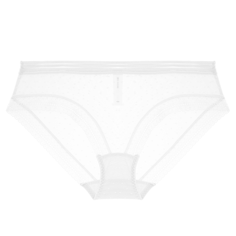 Title 5, Pure cotton crotch briefs with mesh and lace sides