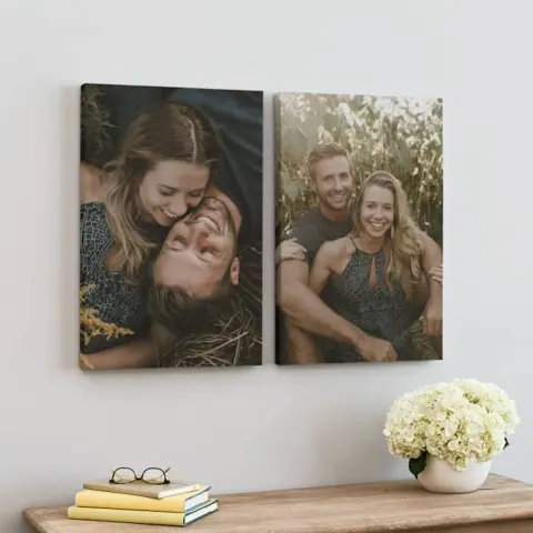 Personalized Family Pet Photo on Canvas Posters Wall Paintings