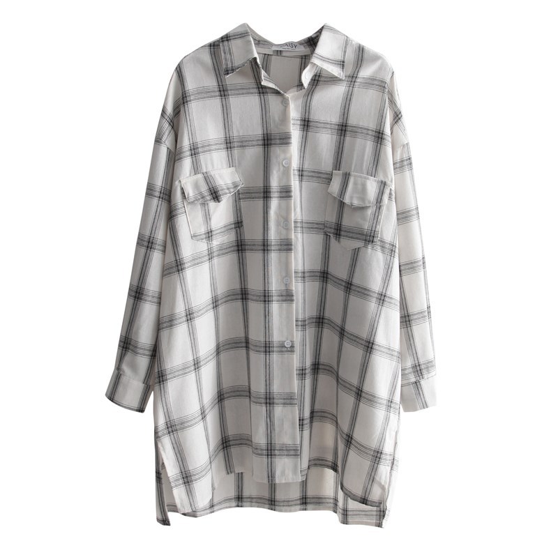 Loose and versatile plaid shirt