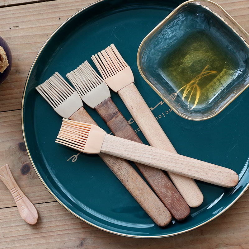 Beech Silicone Adhesive Barbecue Brush