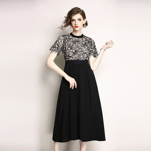 The same high end lace short sleeve Black - Shop at LoveMi