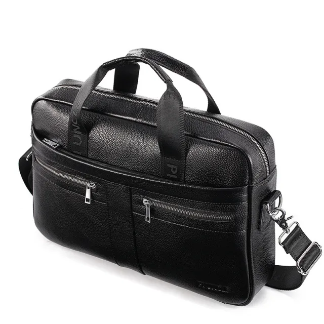 New leather men's briefcase Black - Shop at LoveMi