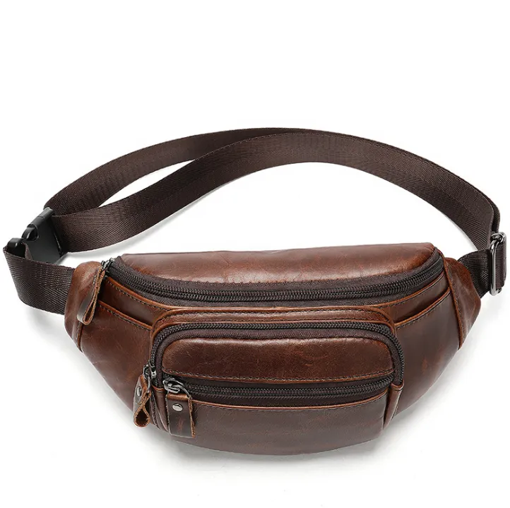 Men's Retro waist bag - Coffee