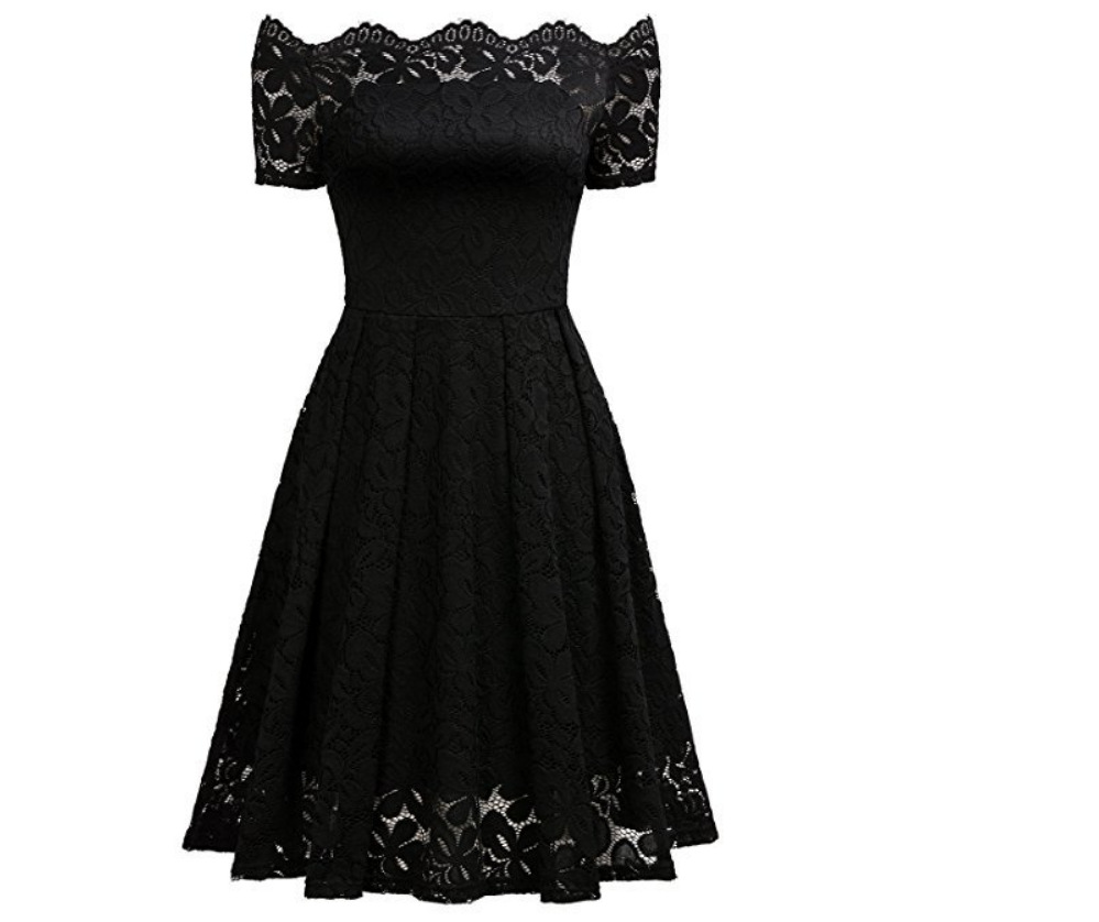 One-shoulder strapless dress