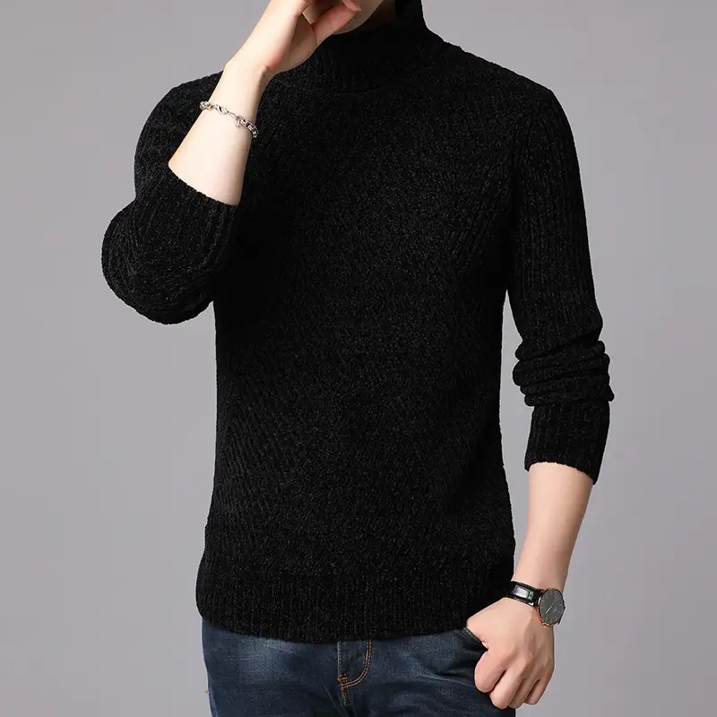 Men's chenille casual sweater
