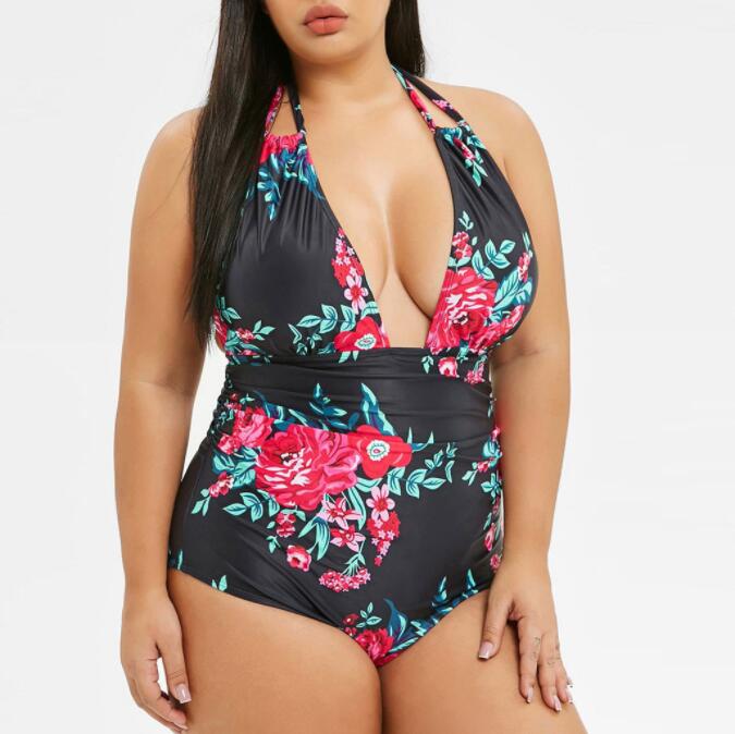 Printed one-piece swimsuit - Image 4