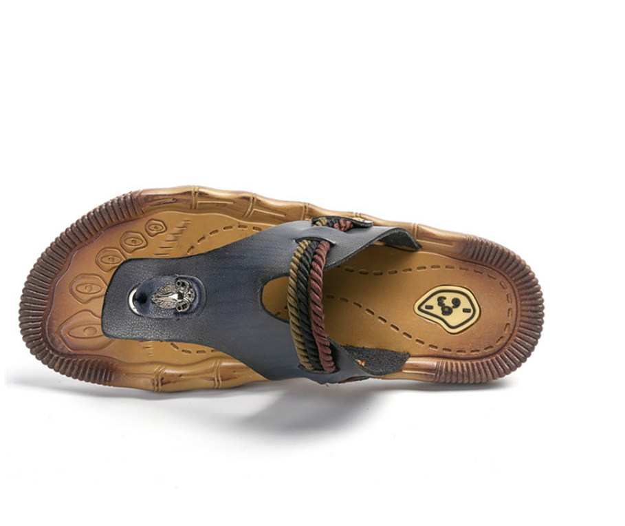 Korean version of men's flip-flop beach shoes