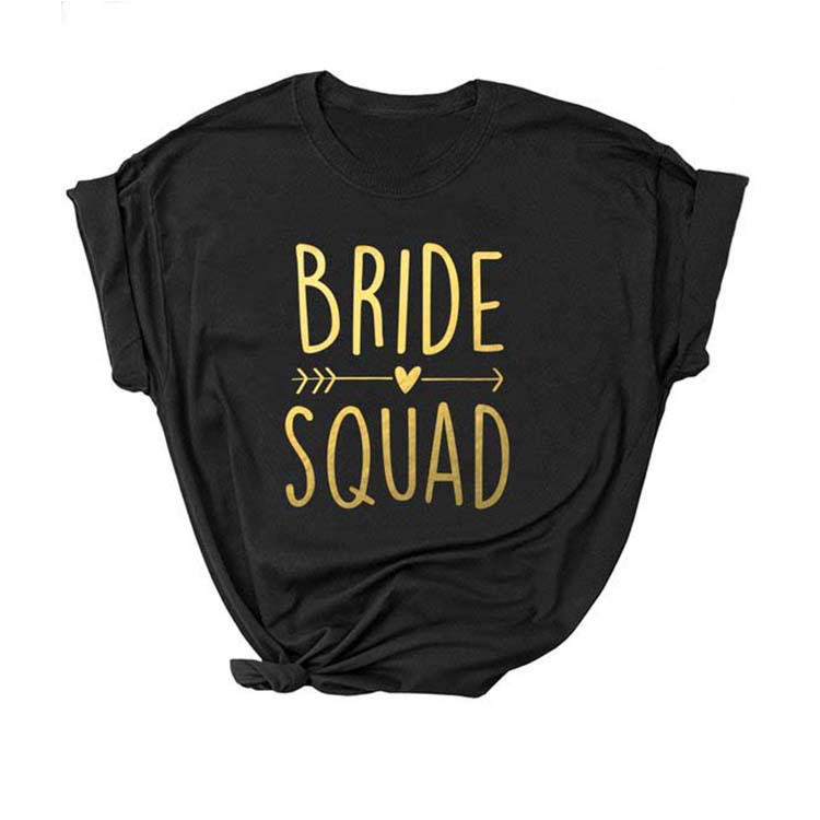 Alphabet casual ladies short sleeve T-shirt