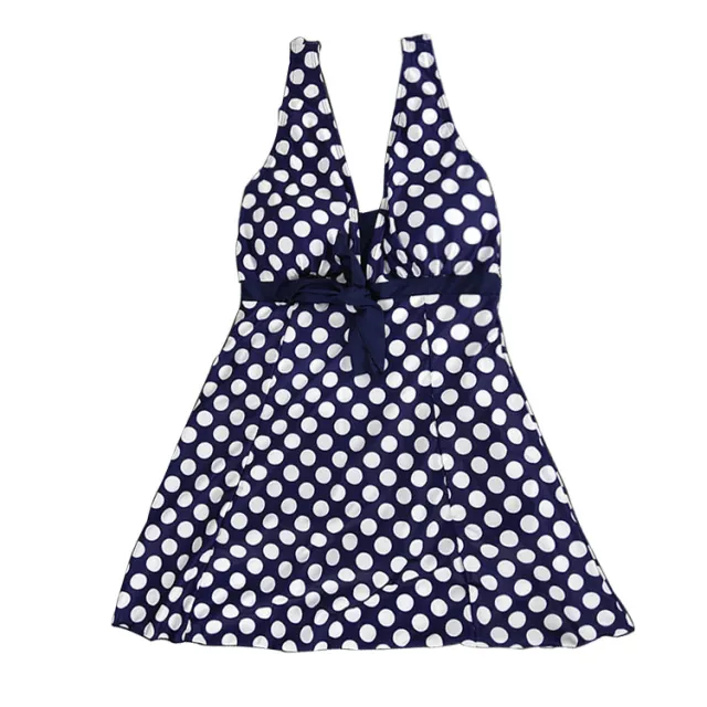 Print plus size skirt split swimsuit Polka Dots 5Xl - Shop at LoveMi