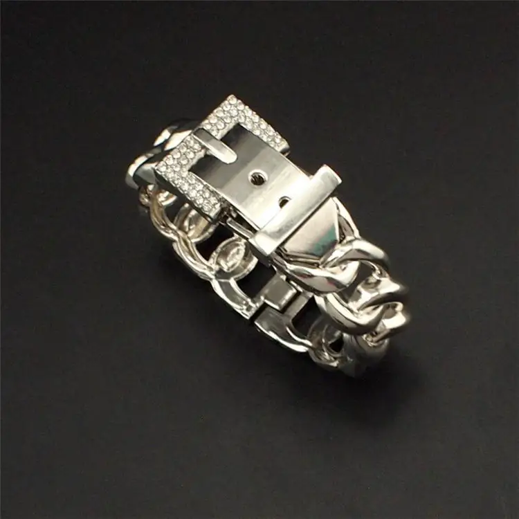 Hollow alloy texture bracelet