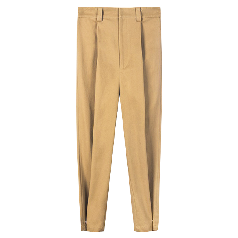 Women's beamed f high waist slim overalls