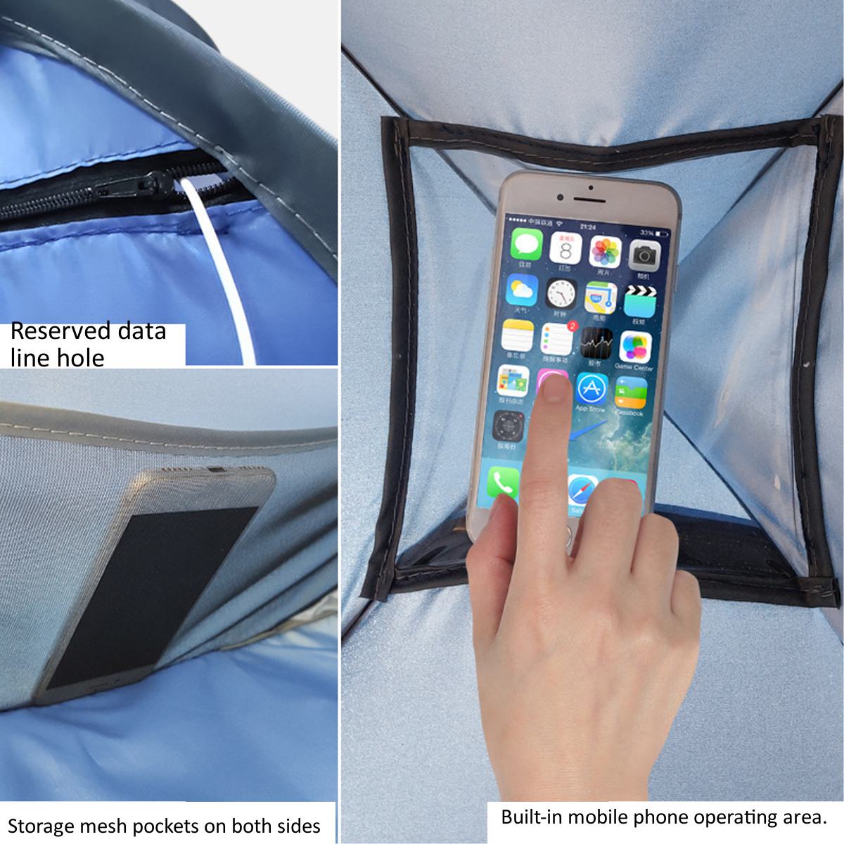 Fully automatic beach shade tent 4