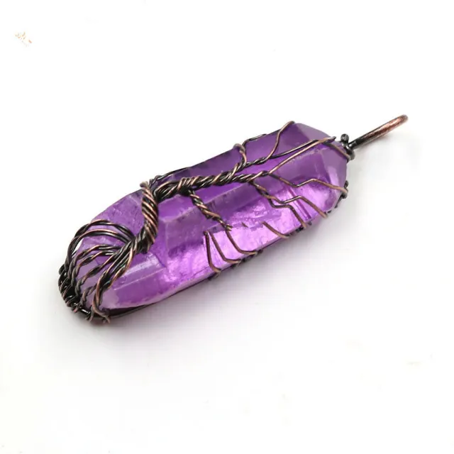 Vintage life tree pendant Purple - Shop at LoveMi