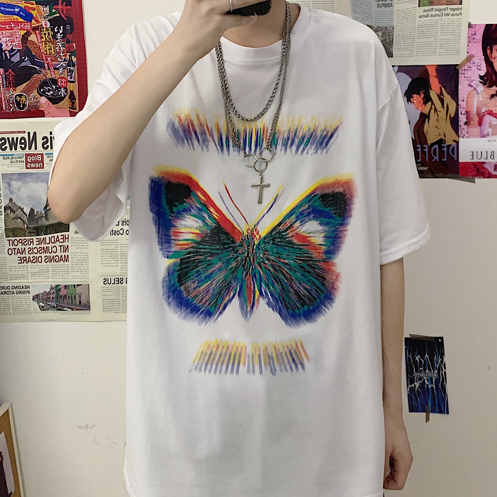 Title 2, Butterfly print short sleeve