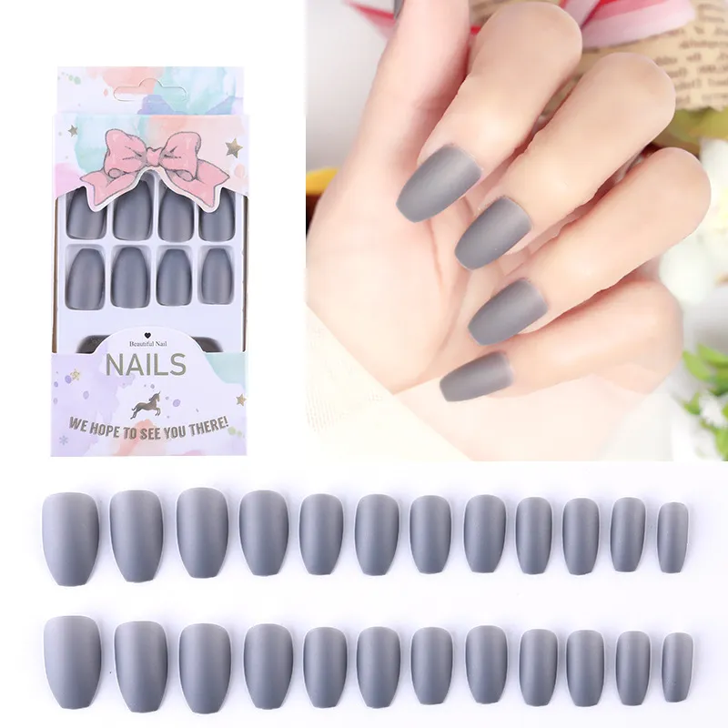 Frosted manicure patch - Grey