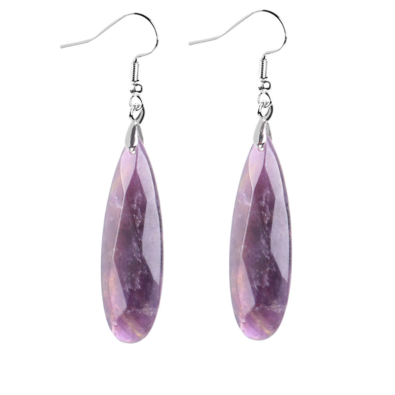 Natural gemstone earrings