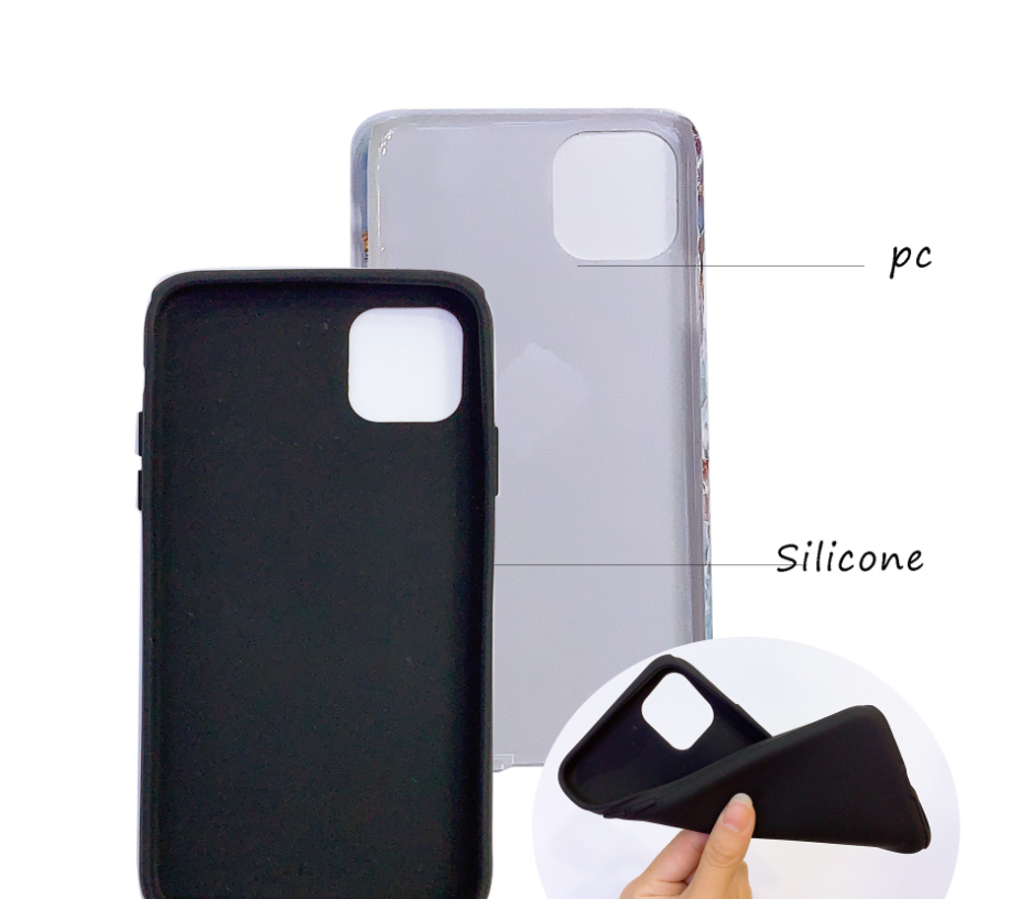 Marble pattern double-layer mobile phone case - Image 4
