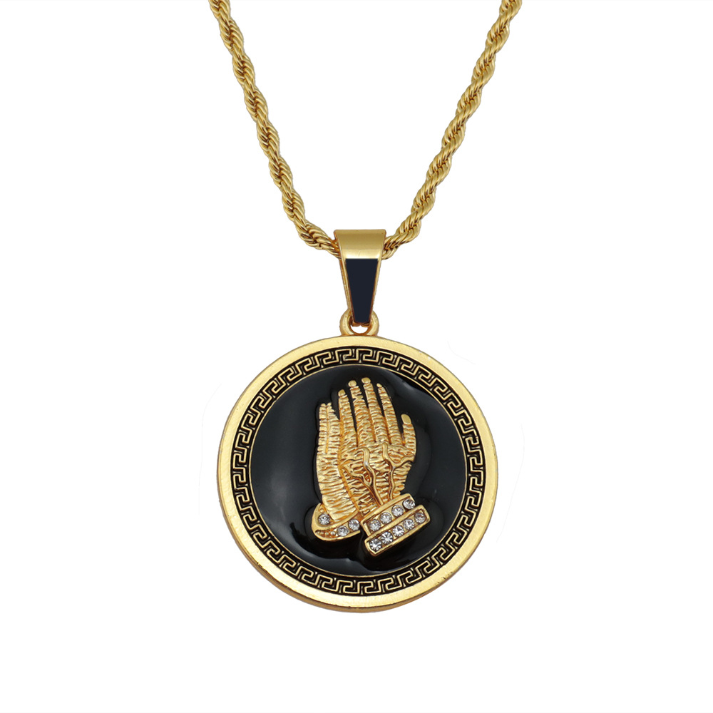 Round Brand Bergamot Pendant Necklace