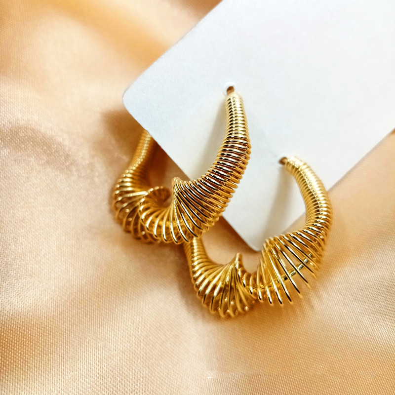 Individual spring earrings