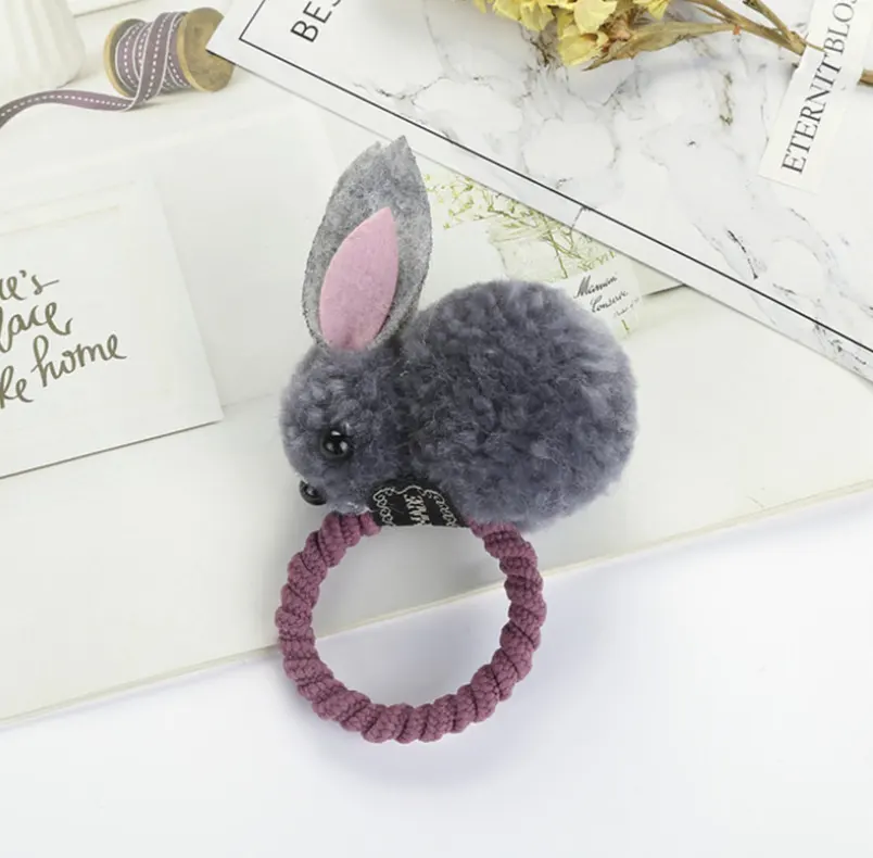 Cute Three-dimensional Bunny Rubber Band