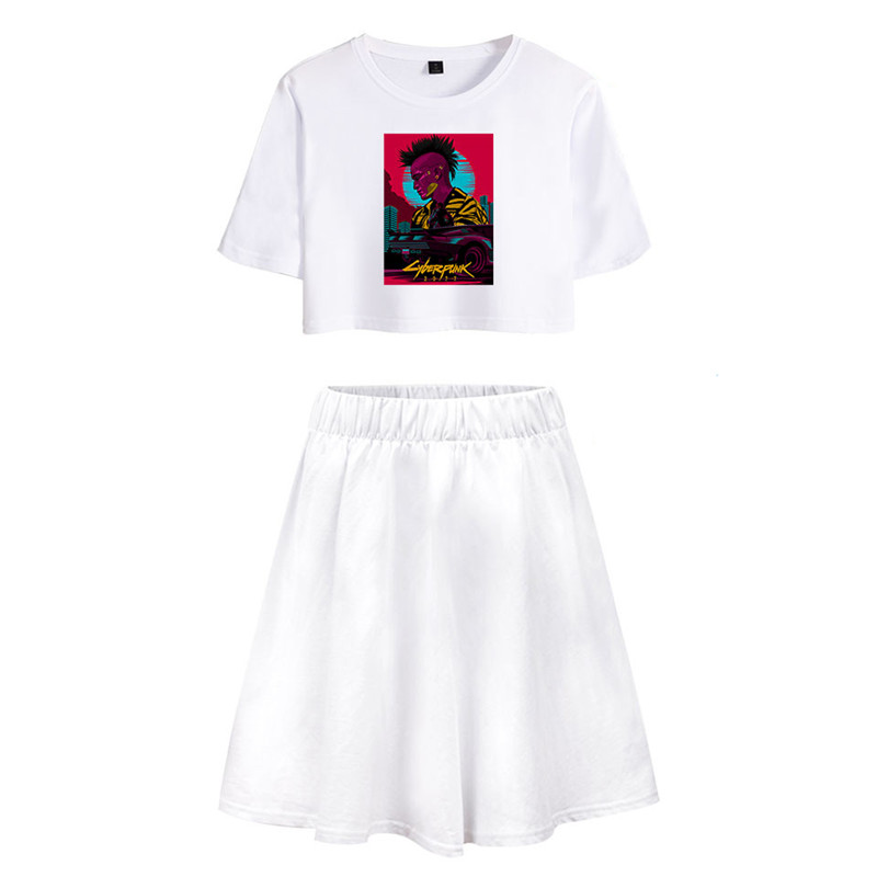 Casual clear female short skirt suit