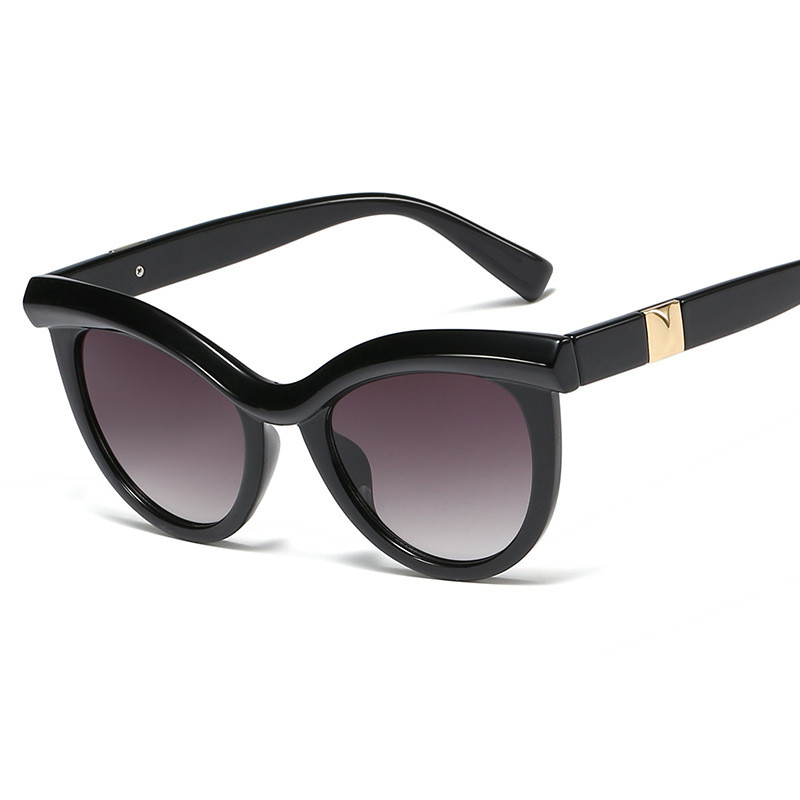 Half Frame Fashion Cat Eye Glasses C1 - Shop at LoveMi