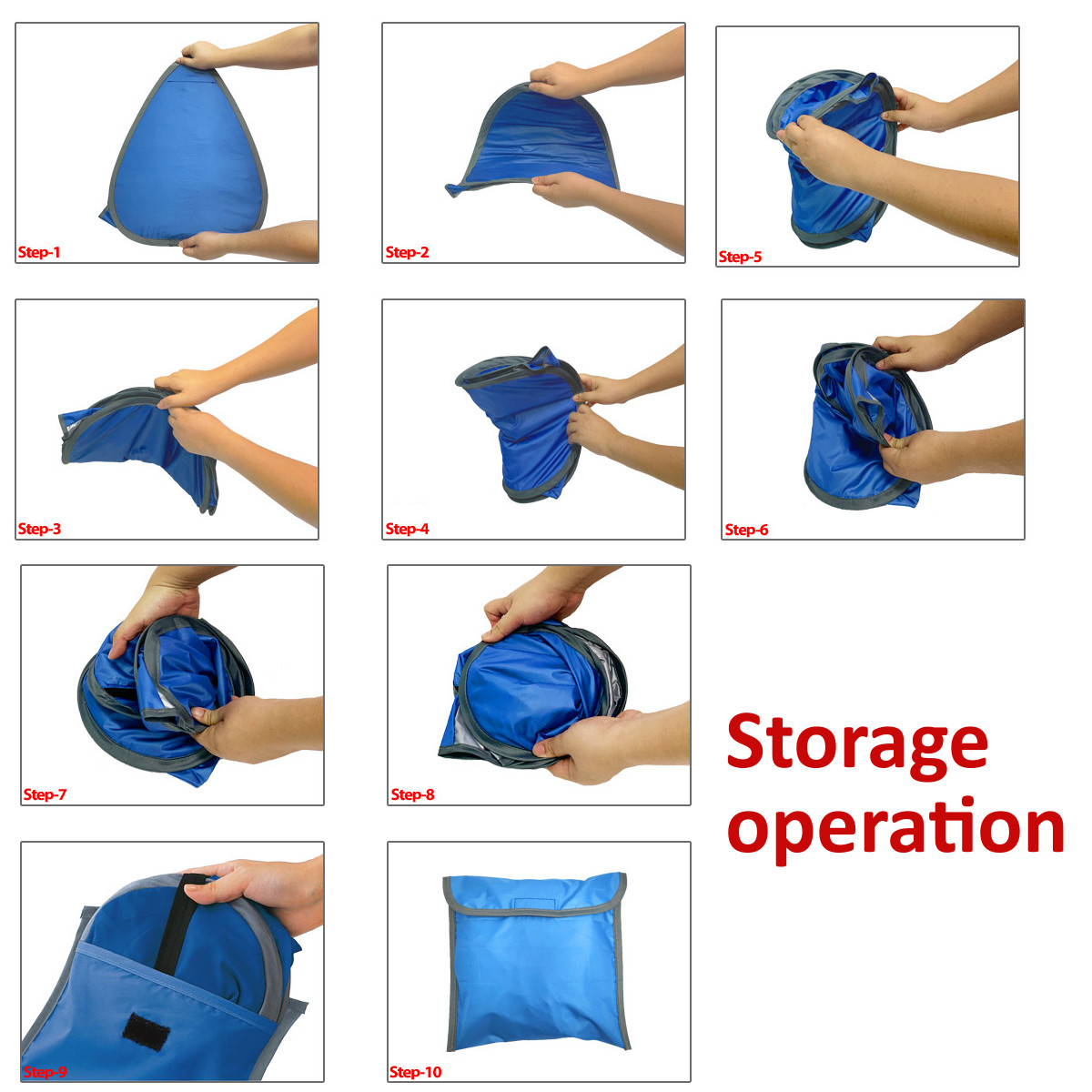 Fully automatic beach shade tent 5