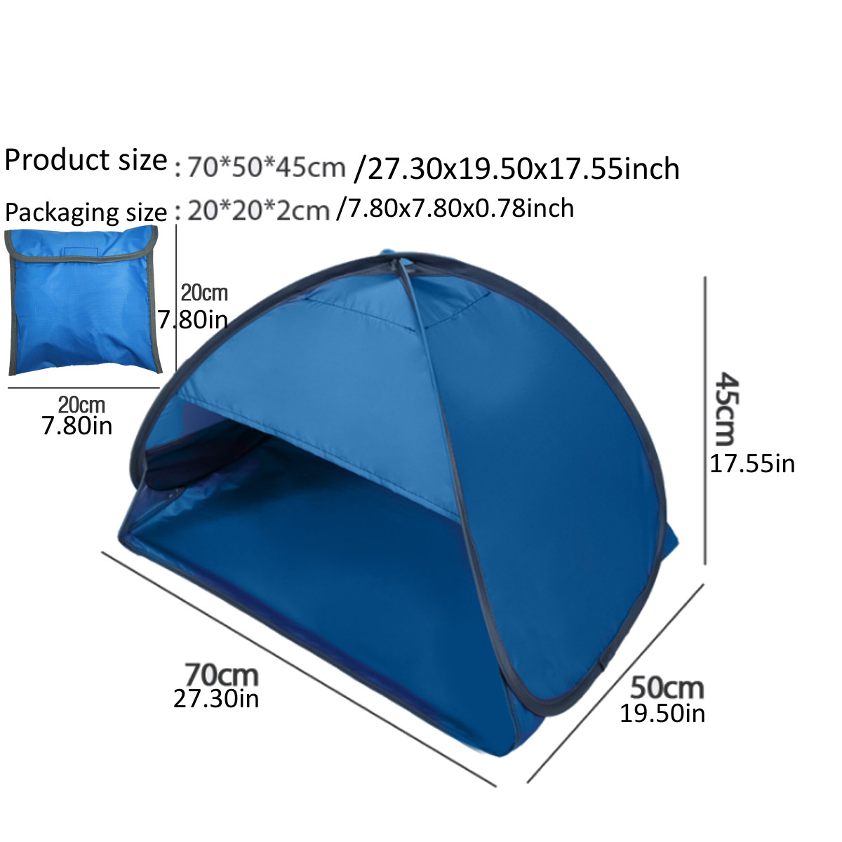 Fully automatic beach shade tent 6