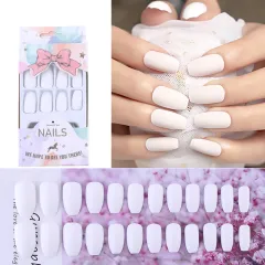 Frosted manicure patch - White - View 1