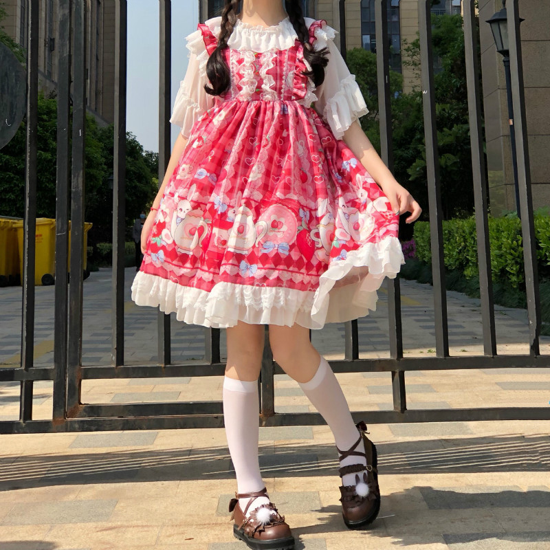 Soft girl student swing skirt