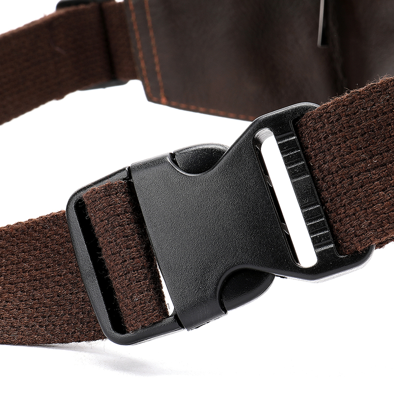 Leather Men's head leather waist bag — foto 3